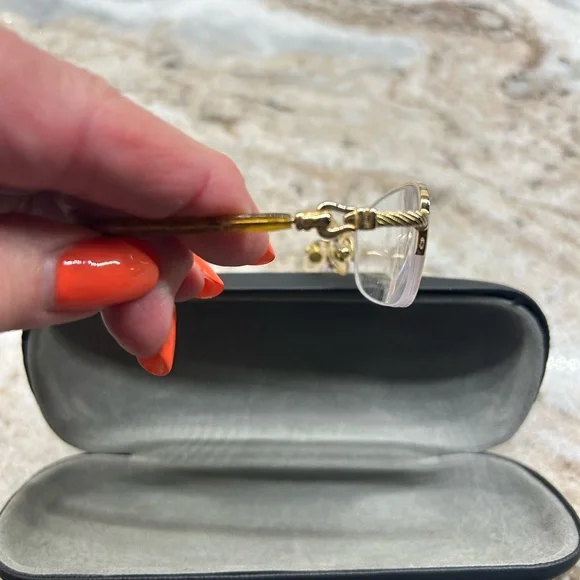 David Yurman Gold Women's Glasses - Picture 3 of 4